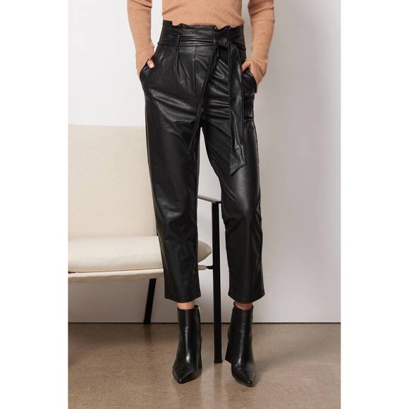 NEW COMMANDO faux leather paper bag trouser in black - Picture 1 of 3